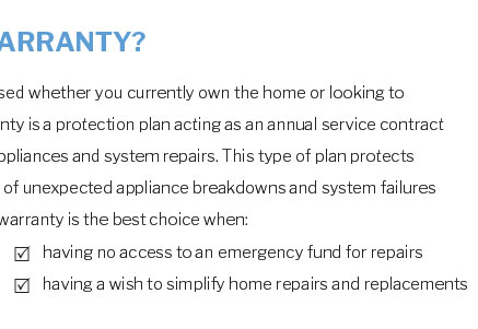 home warranty mono